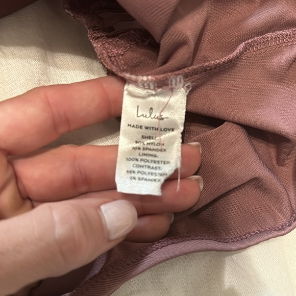 NWT - Lulu's Casita Mauve Pink Sheer Lace Long Sleeve Bodysuit - Picture 12 of 12